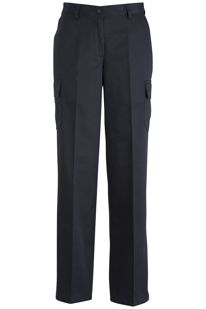 Womens Navy Utility Chino Cargo Pants
