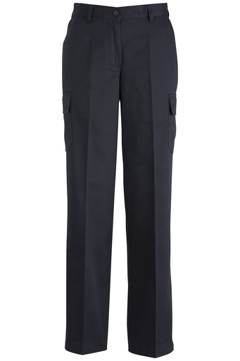 Womens Navy Utility Chino Cargo Pants
